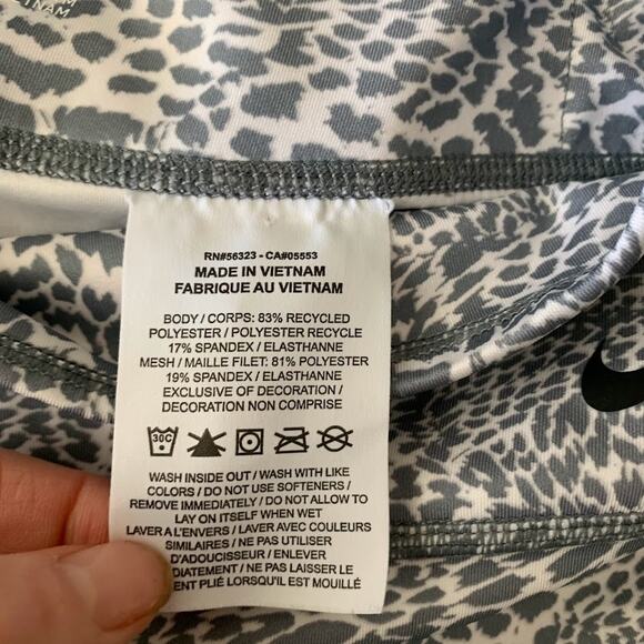NIKE Dri-Fit Leopard Print 7/8 Leggings High Waist Athletic Womens Small Gym - Picture 7 of 7